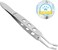 Healvian Meibomian Gland Massage Forceps,Eyelid Massage Tweezer,Meibomian Gland Expressor,Stainless Steel Eyelid Massage Tweezers for Dry Eyes,Forcep Eyelid Massage Tool,Face Care Craft Tools, Silver