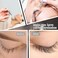 6-Pack Eyelash Extension Tweezers, Stainless Steel Straight Curved Tip Tweezers Single Eyelash False Eyelash Application Tools(Silver)