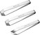 3 Pcs Fish Bone Tweezers, Stainless Steel 2 Flat and 1 Slant Tweezers, maxin Pliers Remover Tool for Remove Fish Bones, Needle Dones, Scales
