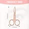 Tweezers Scissor Handle, Straight Tip Eyebrows Tweezers Scissors Shaped Hair Plucker Portable Beauty Tool for Facial Hair Remover Eyebrows Care (Black/Silver/Rose Gold,3 Pcs)