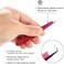 Eyebrow Tweezer Set, 4-Pcs Professional Stainless Steel Tweezers for Men and Women, Precision for Eyebrows, Ingrown Hair, Facial Hair, Lash Extension (Rose Red)