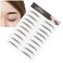 6D Eyebrow Sticker Professional Eyebrow Transfer Sticker Eyebrow Makeup Tool for Women and Girls (Black)(BLACK-05)
