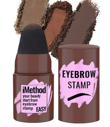 iMethod Eyebrow Stamp for Eyebrow Stencil Kit - Brow Stamp Refill Eyebrow Powder, Light Brown