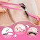 6-Pack Eyelash Extension Tweezers, Stainless Steel Straight Curved Tip Tweezers Single Eyelash False Eyelash Application Tools(Pink)