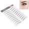6D Eyebrow Sticker Professional Waterproof Eyebrow Transfer Sticker Eyebrow Makeup Tool for Women and Girls (Brown)(BROWN-08)