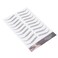 6D Eyebrow Sticker Professional Waterproof Eyebrow Transfer Sticker Eyebrow Makeup Tool for Women and Girls (Brown)(BROWN-08)