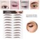 6D Eyebrow Sticker Professional Eyebrow Transfer Sticker Eyebrow Makeup Tool for Women and Girls (Brown)(BROWN-02)