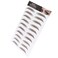 6D Eyebrow Sticker Professional Eyebrow Transfer Sticker Eyebrow Makeup Tool for Women and Girls (Brown)(BROWN-02)