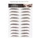6D Eyebrow Sticker Professional Eyebrow Transfer Sticker Eyebrow Makeup Tool for Women and Girls (Brown)(BROWN-02)