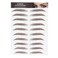 6D Eyebrow Sticker Professional Eyebrow Transfer Sticker Eyebrow Makeup Tool for Women and Girls (Brown)(BROWN-02)