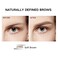 Eyebrow Pencil in Teardrop Tip with Spoolie Brush, Dual Ended Eyebrow Pen Natural Fills and Defines Brow Tint, Soft Brown