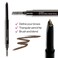 wet n wild Ultimate Eyebrow Retractable Definer Pencil, Medium Brown, Dual-Sided Brow Brush, Fine Tip, Shapes, Defines, Fills Brow Makeup (Pack of 2)