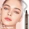 Kaely 2Pcs Light Dark Brown Microblade Eyebrow Pen with Brush,Magical Precise Waterproof Brow Pen,Suake Eyebrow Contouring Pen,4 Tip Eye Brow Pencils for Women,Creates Natural Brows,Sponge Head 01+02