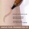 Kaely 2Pcs Light Dark Brown Microblade Eyebrow Pen with Brush,Magical Precise Waterproof Brow Pen,Suake Eyebrow Contouring Pen,4 Tip Eye Brow Pencils for Women,Creates Natural Brows,Sponge Head 01+02