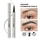 2 Pack Microblading Eyebrow Pencils for Women with Multiple Fork Tips, Waterproof Super Fast Eyebrow Dye Tint Makeup Pen for Natural Hair Like Brows, Never Dry Out and Last All Day (Charcoal Grey)