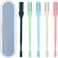 5Pcs Nasal Hair Cutter,Nose Hair Trimmer Manual,2-in-1 Nasal Hair Cutter Manual with Cleaning Brush,Upgrade Manual Nasal Hair Cutter,360&deg; Rotating Nose Nasal Hair Trimmer Women Men,5 Colors