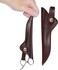 PERFEHAIR Scissor Pouch Holster (Pack of 2), Soft Leather Shear Holder Case for Hair Stylist, Barber, Hairdresser Scissors