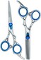 Hair Cutting &amp; Thinning/Texturizing Shears Set Professional Hair Cutting Scissors Set - 6.5&rdquo; Length - Premium Shears For Salon &amp; Home Use Razor Edge Barber Scissors (Silver - NSC006)