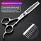 6 Inch Black Hairdressing Scissors Salon Hairdressing Tool Stainless Steel Hair Cutting Hair Thinning Hairdressing Scissors (6 inch 2PC-B)