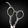 6" Hair Cutting Shears for Professional Use - Decorative Handle - 440C Stainless Steel - Perfect for Wet or Dry Hair Cutting - Used by Barber and Hairdressers - Designed by Saki Shears
