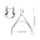Mudder 3 Packs Cuticle Nippers Cutter Tool Stainless Steel Nail Cuticle Trimmer Remover with Pointed Blade Scissors Pedicure Manicure Tool for Fingernails Nails Care and Toenails(Silver)
