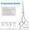 JASON 6 Inch Left Handed Barber Hair Cutting Scissors Professional Salon Shears Razor Edge Hairdressing Scissor Japanese Stainless Steel Reversible Haircut Shear for Men Women