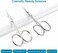 2 Pack Cuticle Scissors and Grooming Scissors Extra Fine for Manicure and Pedicure, Curved Blade Precise Pointed Tip Grooming Kit for Eyebrow, Eyelash, Trim Nail and Dry Skin