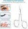 2 Pack Cuticle Scissors and Grooming Scissors Extra Fine for Manicure and Pedicure, Curved Blade Precise Pointed Tip Grooming Kit for Eyebrow, Eyelash, Trim Nail and Dry Skin