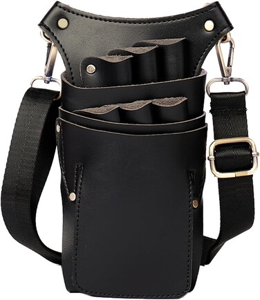 Scissor Pouch for Stylist Tool Belt, Salon Hair Cutting Belt Scissor Holster for Hairdressers, Barbers with Shoulder Belt