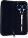 Deluxe 6 inch Professional Barber Scissors for Hair Cutting and Beard &amp; Mustache Trimming - Includes Tension Adjuster &amp; Carrying Case