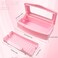 Nail Tool Sterilizer Box, Plastic Sterilizing Tray, Plastic Clean Sterilizing Box Storage Organizer for Nail, Tweezers, Eyelash Extensions, Hair Salon, Spa &amp; Cutter Manicure Equipment (Pink)
