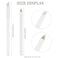 Maitys 10 Pieces Nail Whitening Pencil 2-in-1 White Nail Pencil DIY French Design Manicure with Cuticle Pusher