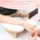 ANGNYA U-shaped Arm Rest for Nails Tech, Nail Arm Rest with Detachable Brackets Microfiber PU Leather Manicure Hand Rest Pillow for Nail Tech Must Haves Manicure Tools (White)