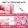 Lagunamoon Cuticle Oil Pen for Nail Nail Oil for Nail Care &amp; Nail Growth - Nourish, Soothe &amp; Moisturize Damaged Nails - Rose, 5 ml