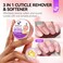 gelike ec Cuticle Cream for Dry Damaged Cuticles Organic Nail Cuticle Remover for Dry, Rough Hands Cracked Rigid Skin - Professional for Salon Home Use