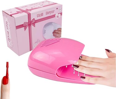 Air Nail Dryer for Regular Polish Nail Polish Fan Dryer Portable Quick Dry Air Nail Polish Drying Fan for Fingernail Toenail Regular Nail Polishes for Gel and Regular Polish Children's Gift