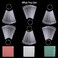 300 Pcs Nail Swatch Sticks with Number Stickers for Color Display, Clear Square-shaped Nail Polish Sample Swatches with Ring