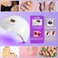 4 Pcs UV LED Nail Lamp, Nail Dryer for Polish UV Light for Nails with Sensor 3 Timers LCD Touch Pink Gift for Women Girls