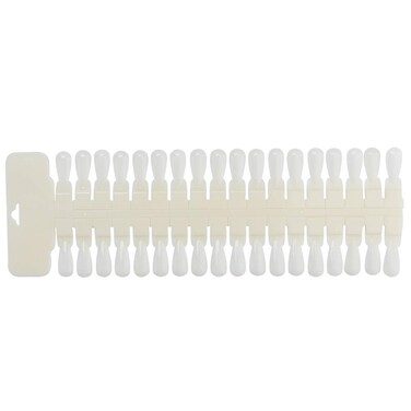 36 Tips Nail Color Display Card Nail Swatch Sticks Sample Sticks Nail Polish Practice Training Display Palette Paint Practice Training Tools for Home DIY (Natural)