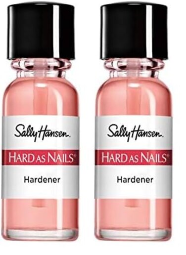 Sally Hansen Hard As Nails&reg; Natural Tint, Nail Strengthener, 0.45 Fluid Ounces,Nail Hardener, Nail Polish, Nail Strengthening Polish, Color Nail Polish, Rosy Tint, Base Coat (Pack of 2)