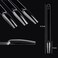 Nail Swatch Sticks, 150Pcs Clear Nail Color Swatch Sticks with Ring, Ballerina Practice Nail Tips, Nail Polish Display Sample Sticks, Nail Stuff for Nail Techs