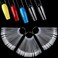 Nail Swatch Sticks, 150Pcs Clear Nail Color Swatch Sticks with Ring, Ballerina Practice Nail Tips, Nail Polish Display Sample Sticks, Nail Stuff for Nail Techs