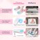 Yokilly Toe Nail Soaking Bowl, 2 PCS Toenails Soak Off Bowl, Shoe Design Foot Bath Soak Tub Bowl, Acetone Proof Pedicure Foot Spa Nail Soaker Bowl for Soak Off Dip Powder Gel Polish Remover (White)
