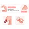 Practice Fingers for Acrylic Nails Gel Training Nail Art Practice Fingers Decoration Training Fingers, Plastic Fake Fingers with Nails, 10 Pack