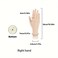 Manicure Practice Hands &amp; Fingers Nail Hand Practice Model Flexible Movable Soft Plastic Hand for Fake Nail Art Starter Training (right)