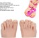Ejoyous Silicone Foot Model, Prosthetic Foot for Nail Practice, 1 Pair Nail Art Training Display Fake Half Foot Model, Practice Foot Model for Pedicure Practice (Medium