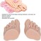 Ejoyous Silicone Foot Model, Prosthetic Foot for Nail Practice, 1 Pair Nail Art Training Display Fake Half Foot Model, Practice Foot Model for Pedicure Practice (Medium