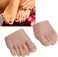 Ejoyous Silicone Foot Model, Prosthetic Foot for Nail Practice, 1 Pair Nail Art Training Display Fake Half Foot Model, Practice Foot Model for Pedicure Practice (Medium