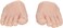 Ejoyous Silicone Foot Model, Prosthetic Foot for Nail Practice, 1 Pair Nail Art Training Display Fake Half Foot Model, Practice Foot Model for Pedicure Practice (Medium