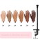 Nail Pratice Training Hand for Acrylic Nails with Stand Bracket,Soft Silicone Maniquin Hand, Flexible Bendable Nail Practice Fake Hand for Nails Art Practice Tool